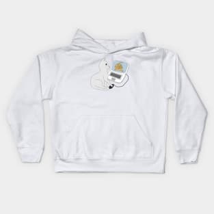 Cat and computer Kids Hoodie